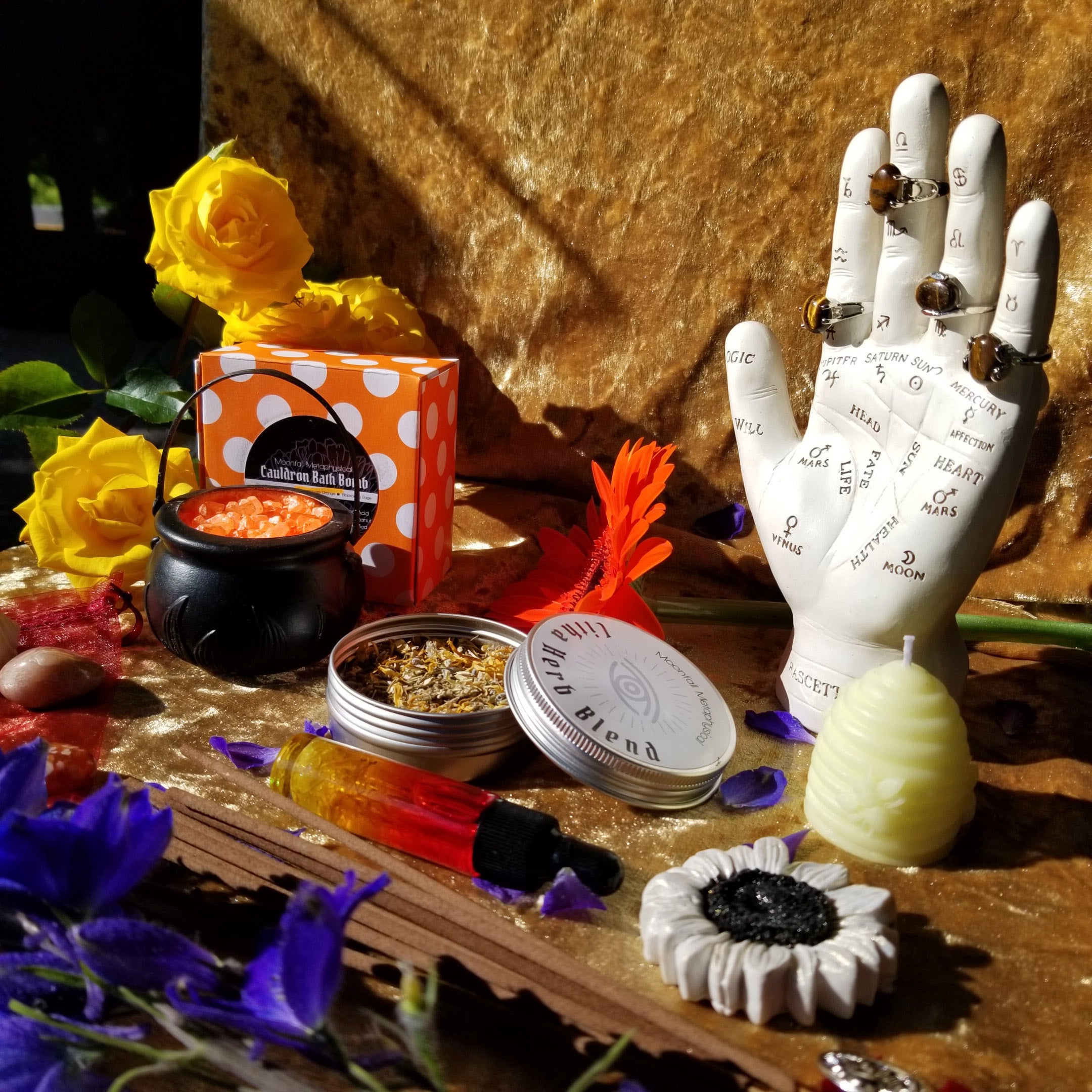 Litha Altar Kit, Midsummer Solstice Witch Kit